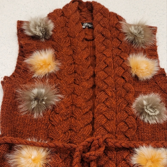 Womens Bacci Sleeveless Cardigan Sweater Size Small - Picture 4 of 12